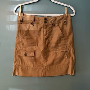 Paper Boy Tan Utility Skirt with Pockets